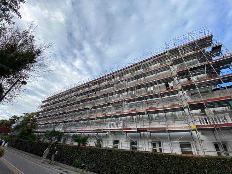 interventi restauro facciate hotel Padova